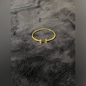 kendra scott elise mini gold cuff bracelet (iridescent)